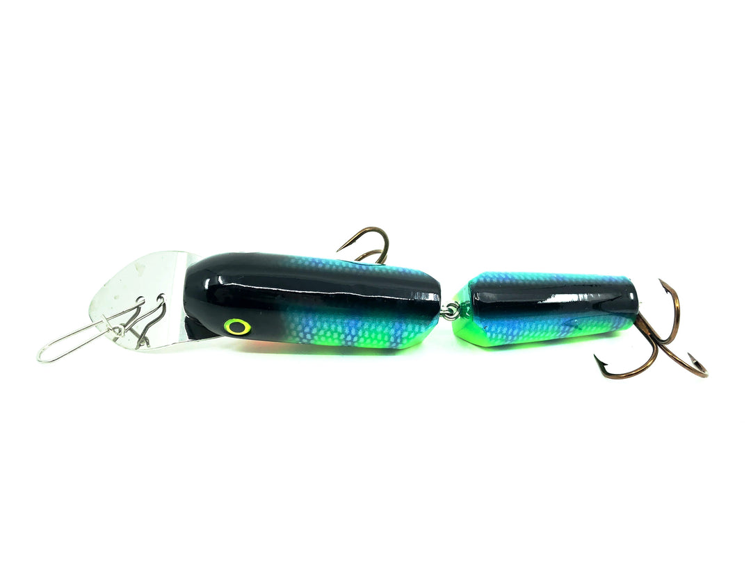 Leo-Lure, Leo-Minnow Jointed, Custom Color, Electric Perch