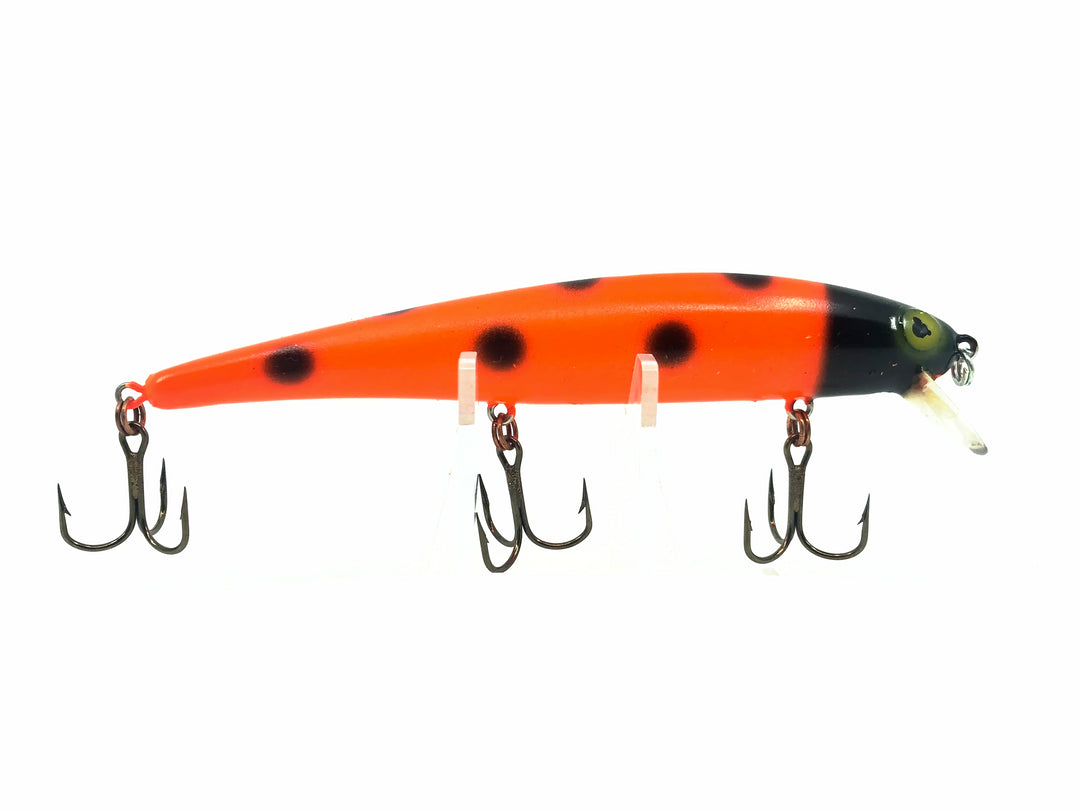 Bomber Long A 15A, ALS7 Blaze Orange/Black Head/Black Spots Color