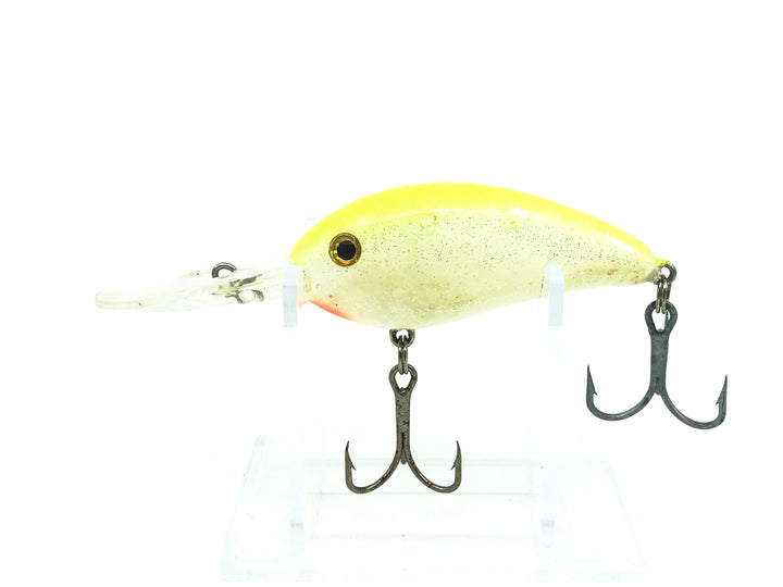 Strike King Medium Diving Lure, Chartreuse/Silver Flitter Color
