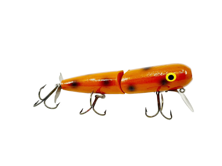 Mouldy's Hawg Wobbler, Orange/Black Dots Color