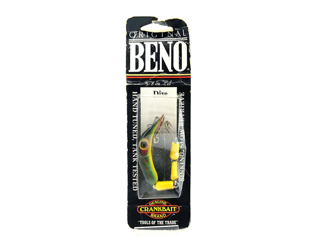 Crankbait Corp Beno Lure Eel, Perch Color New on Card