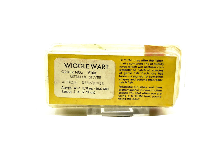 Storm Wiggle Wart V103 Metallic Silver Color New in Box