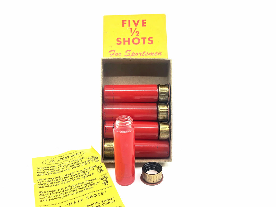 Five 1/2 Shots For Sportsmen Vintage Shot Set