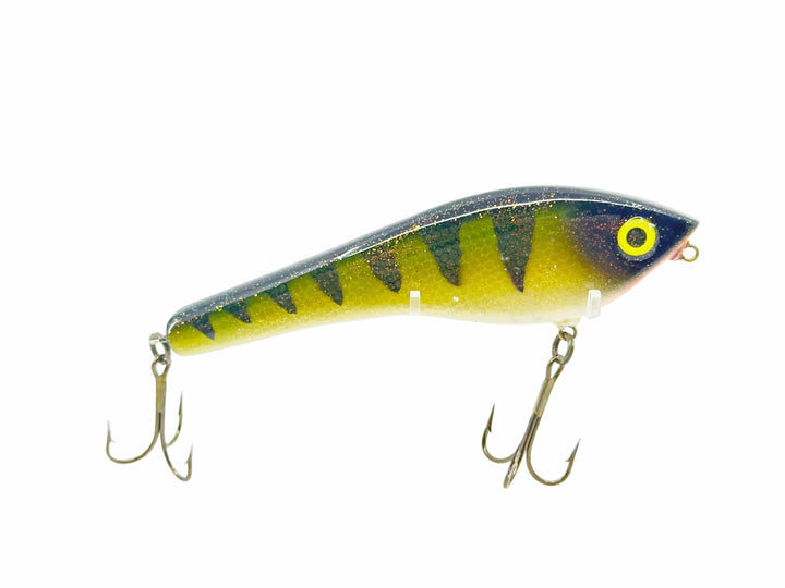Musky Glide Bait, Hot Perch Color