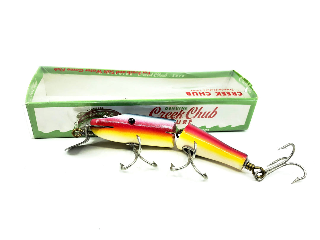 Creek Chub Jointed Snook Pikie 5500, Rainbow Color 5508W with Box