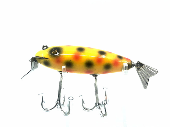 Musky Dan (XXX Lures) Deluxe Wagtail Chub, Yellow Spots Color
