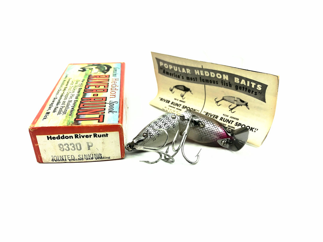 Heddon Jointed Sinking River Runt 9330-P, Shiner Color w/Box