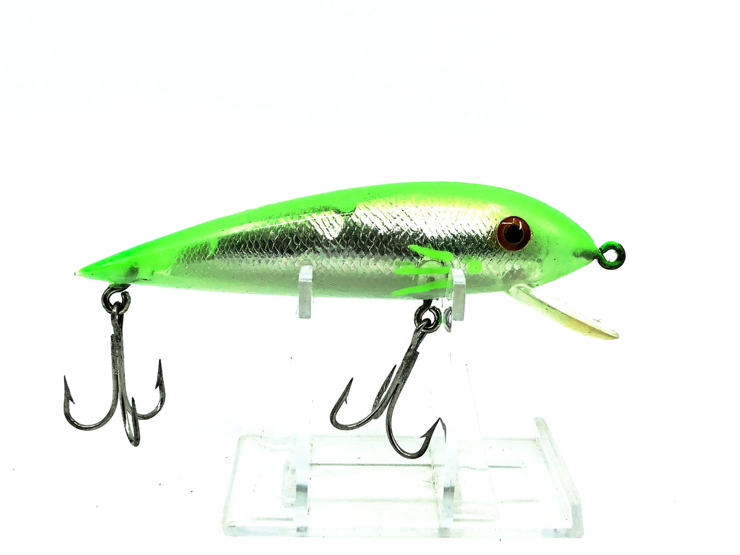 Cordell Minnow Bait, Fluorescent Green/Silver Insert Color
