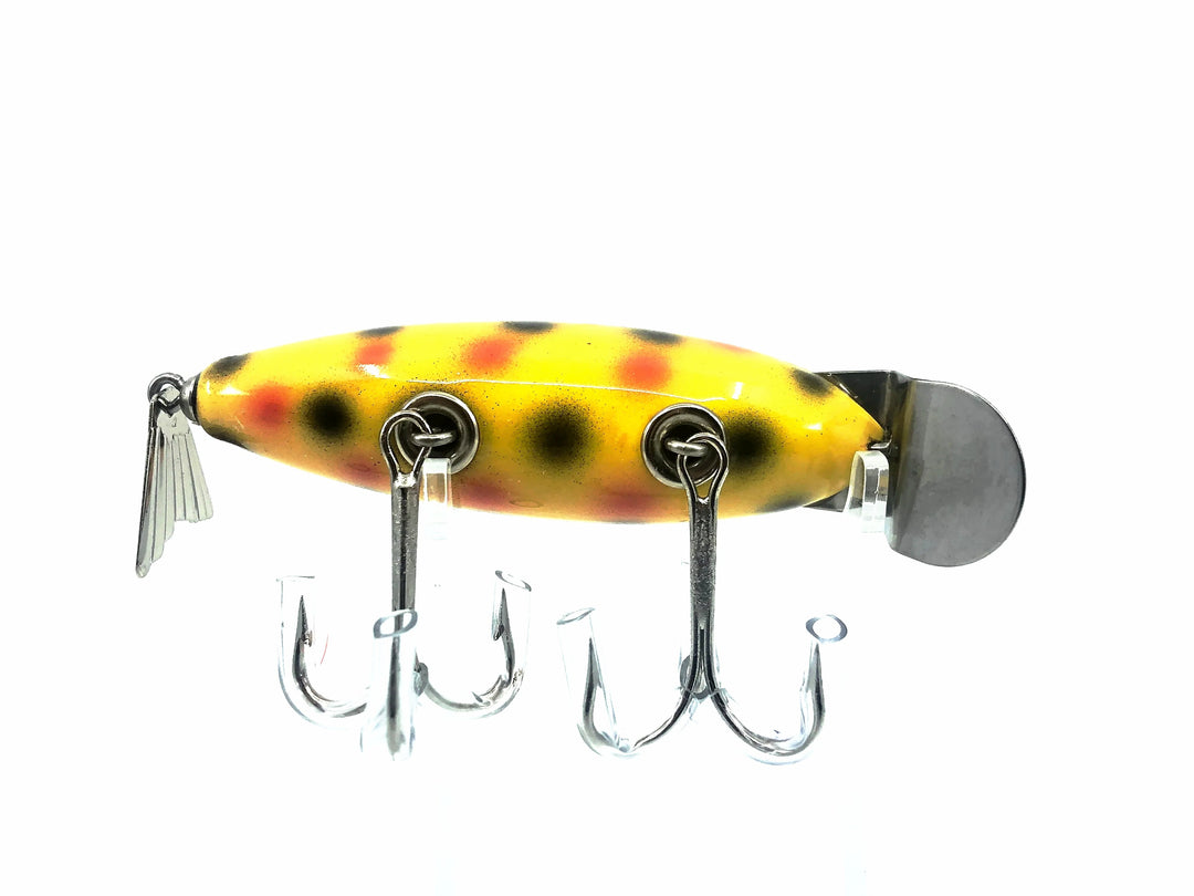 Musky Dan (XXX Lures) Deluxe Wagtail Chub, Yellow Spots Color