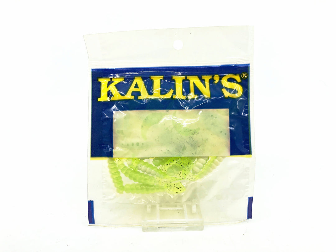 Kalin's 1 3/4" Soft Grubs, Green/White/Green Tail Color