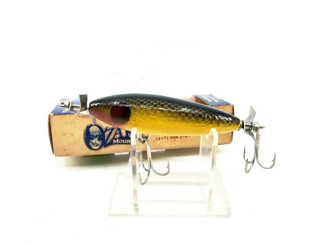 Ozark Mountain Tackle Co. Woodchopper, Yellow/Black Back Color