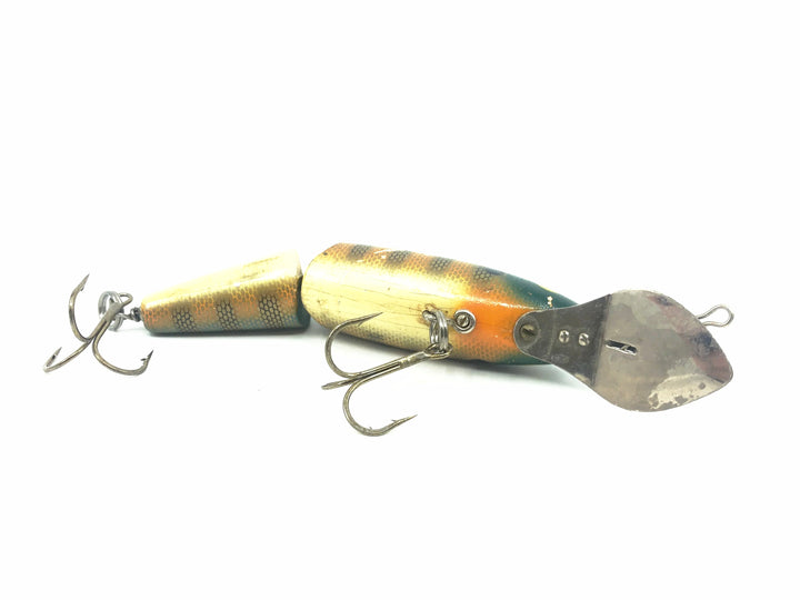 Jointed Wooden 5" Musky Bait, Perch Color
