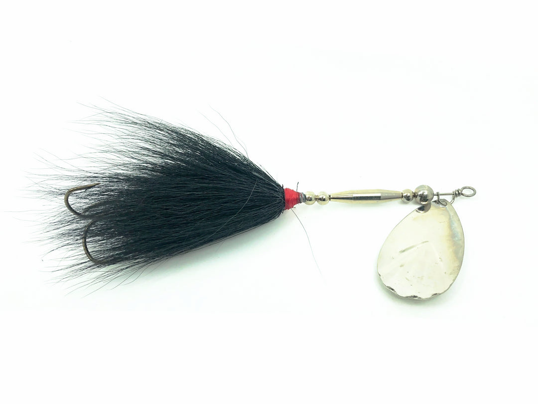 Buchertail 700 Series Spinner, Silver Blade/Black Tail Color