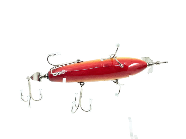 Musky Dan (XXX Lures) 5 Hook Minnow (150), Green/Red/Gold Scale w/COA