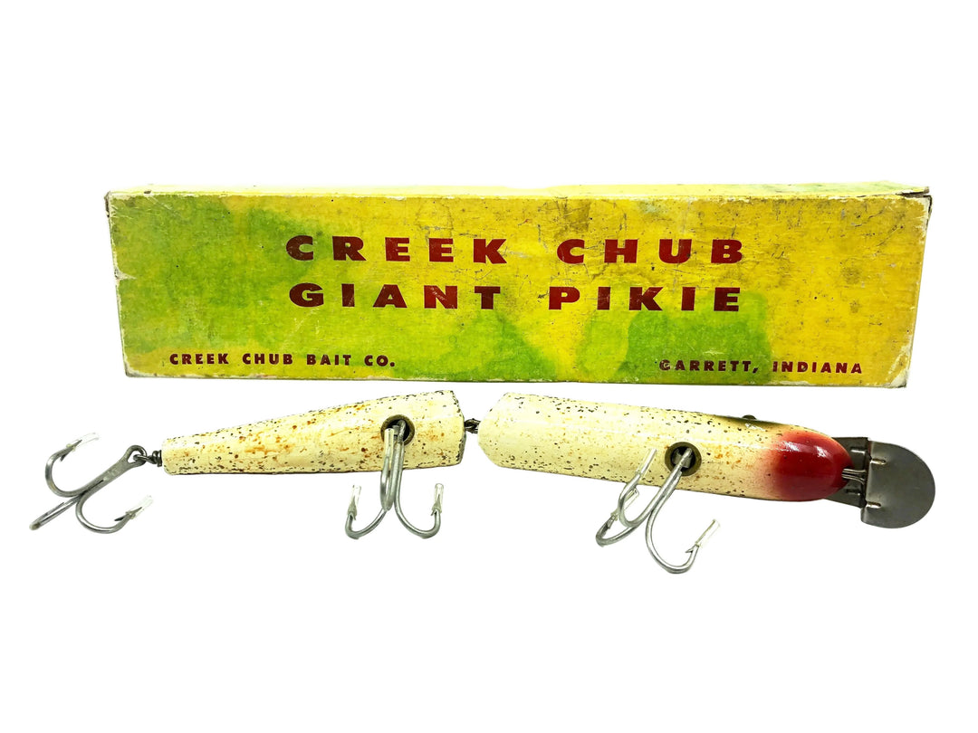 Creek Chub Wooden Giant Jointed Pikie 800, #18 Silver Flitter Color w/Box