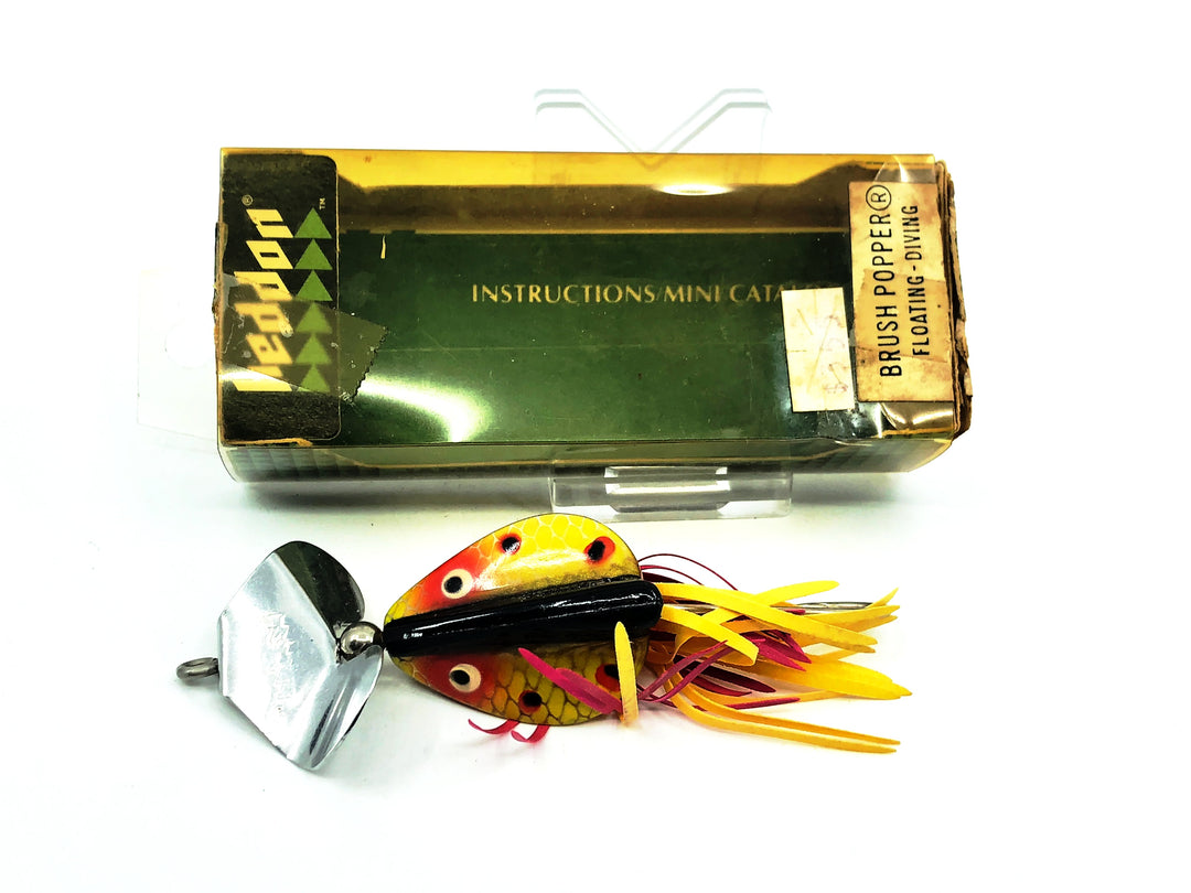 Heddon Brush Popper, YSR Cream Dace Color with Box