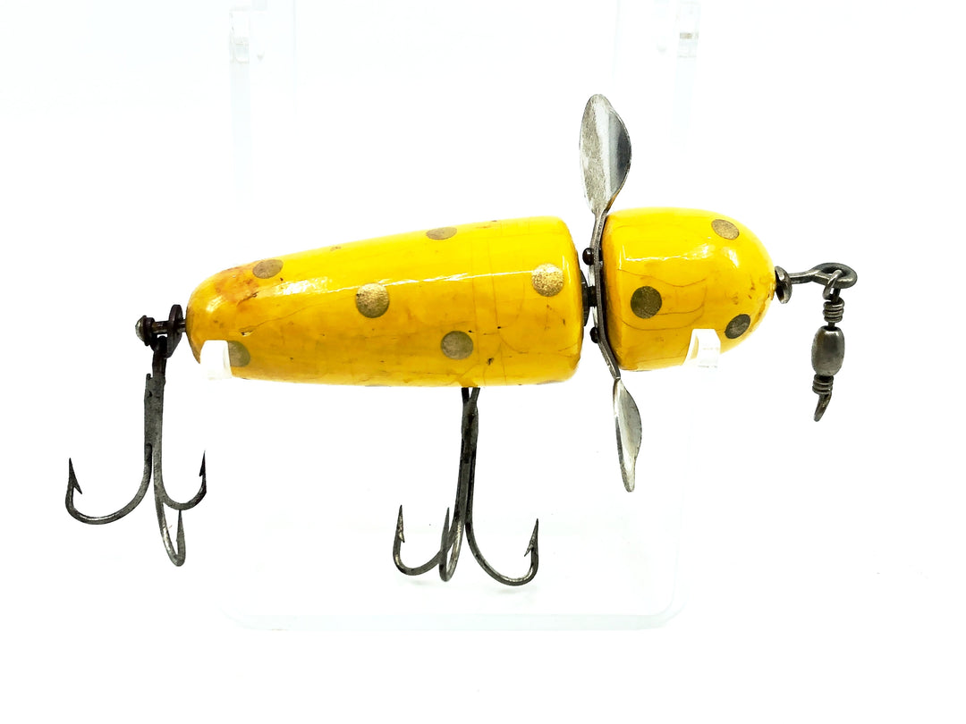 Pflueger Globe 3750, Yellow/Gold Dots Color