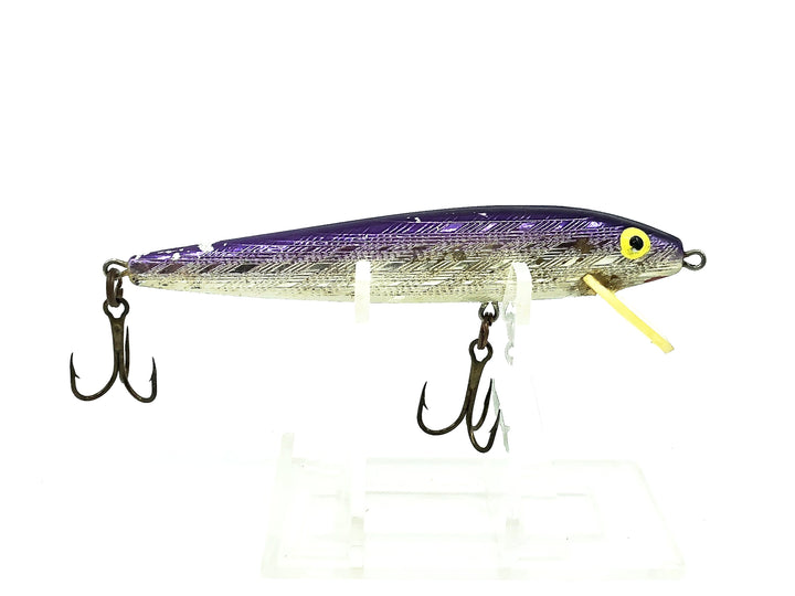 Rebel Floating Minnow F10, #05 Silver/Purple Back Color