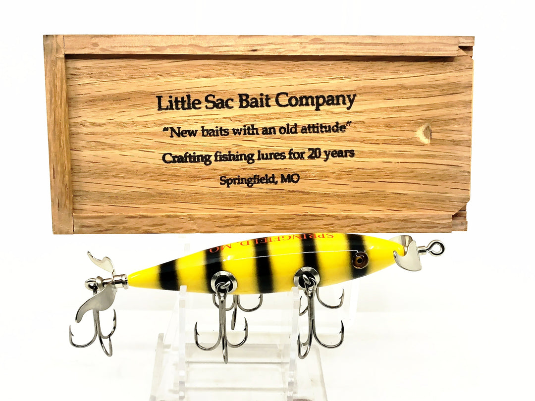 Little Sac Bait Company Meramec Minnow Bumblebee Color Wooden Box