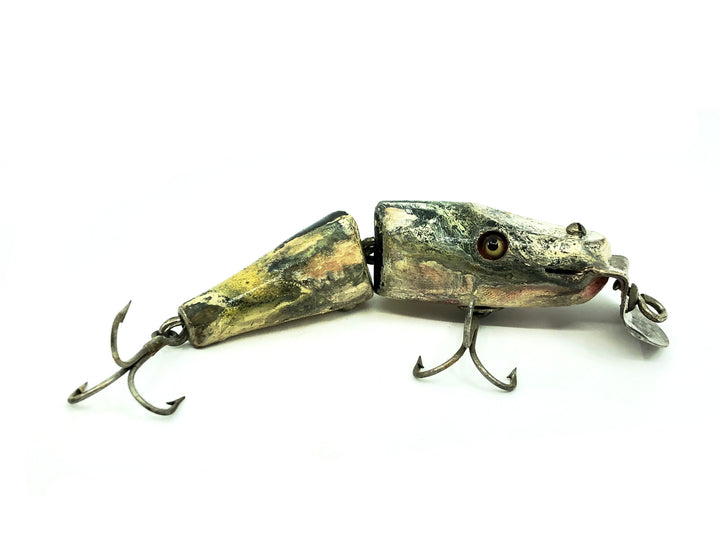 Creek Chub Wooden 2700 Baby Jointed Pikie Minnow, #01 Perch Color