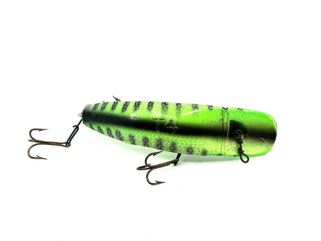 Helin Flatfish T4, GSB Green Silver Scale Color - Vintage Plastic, Tough Color