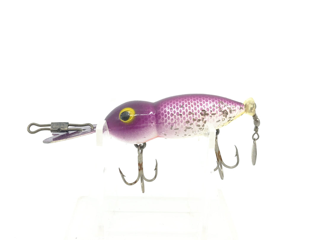 Whopper Stopper Hellbender, Purple Back/Yellow Belly/Silver Sparkle Color