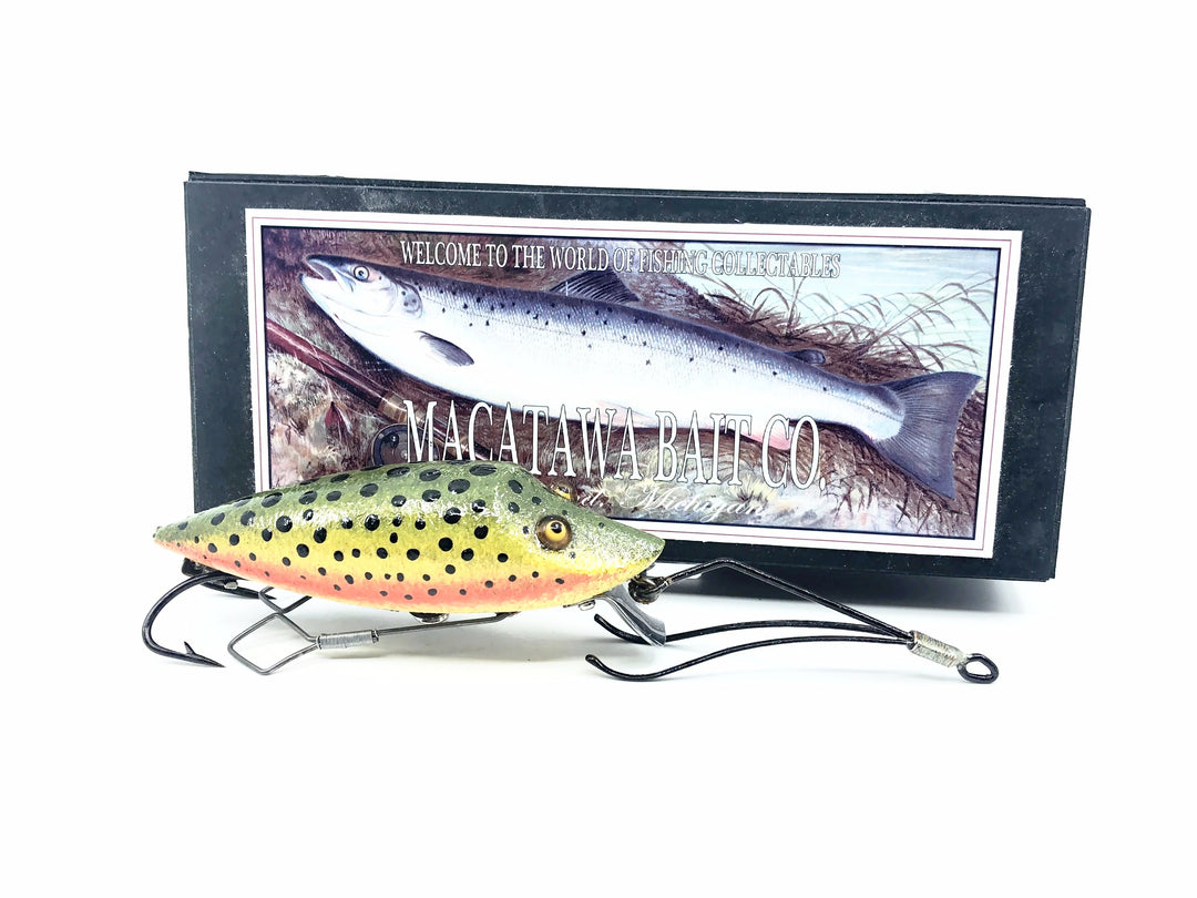 Macatawa Bait Co. No-Snag Runt Special, Rainbow Trout Color w/Box - Signed