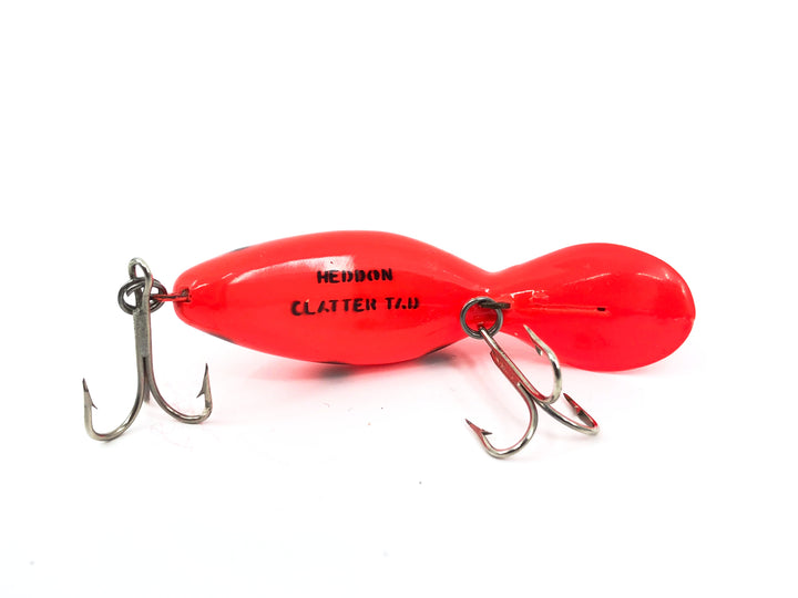 Heddon Clatter Tad, RFB Red Fluorescent/Black Spots Color