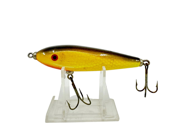 Injured Minnow Type Lure, Yellow/Black Back