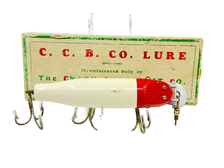Creek Chub Striper Pikie 6900, #02 White and Red Head Color w/Box