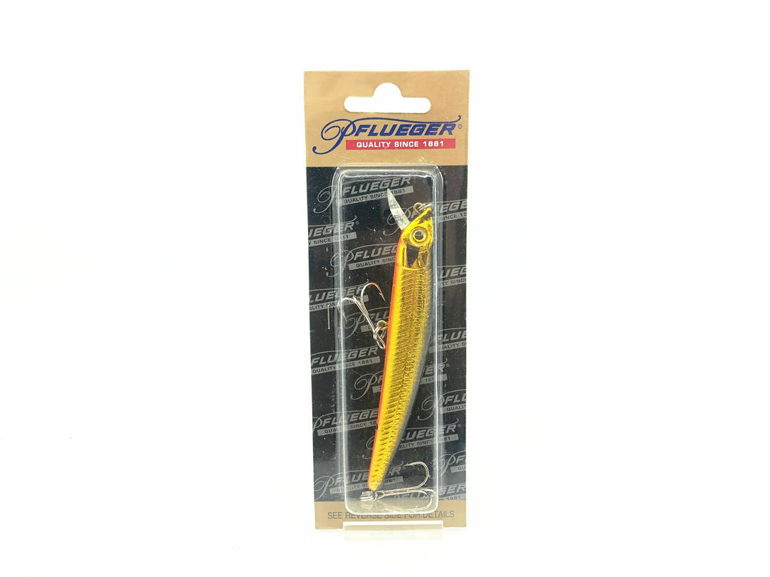Pflueger Twitch-N-Minnow PM11008, Gold/Black/Orange Color New on Card
