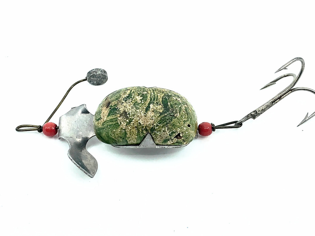 Biff Bait Bassey Biff Surface Single Wobbler, No.777 Green/White