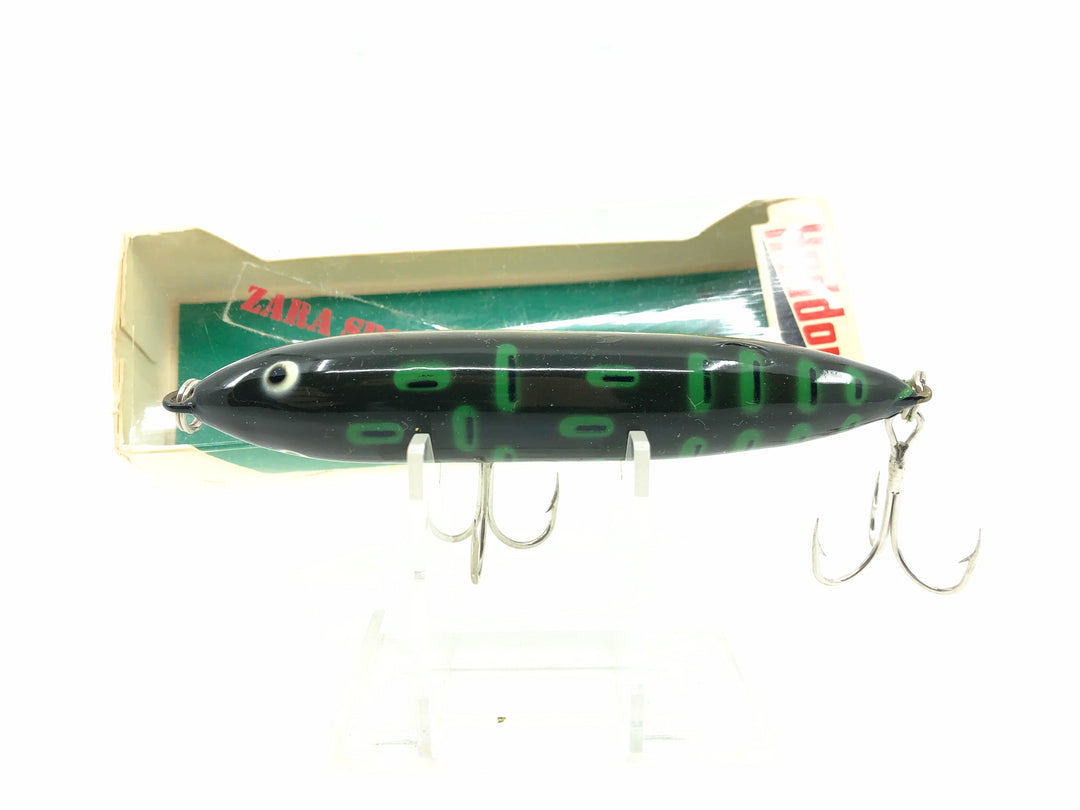 Heddon Original Zara Spook 9250, BF Bullfrog Color w/Box - Nose Tie