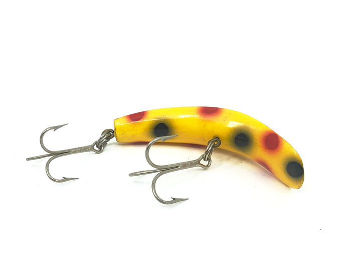 Helin Flatfish U20, YE Yellow/Spots Color - Vintage Plastic