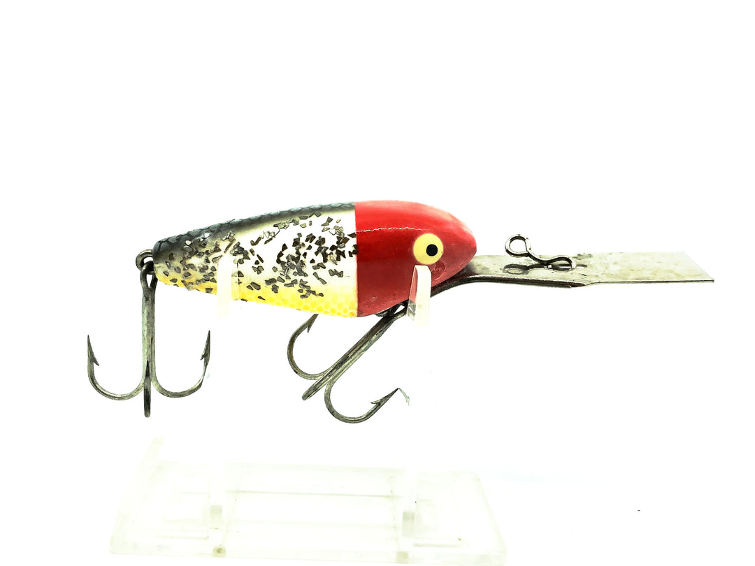 Heddon Deep-6, RHF Red Head/Silver Flitter Color