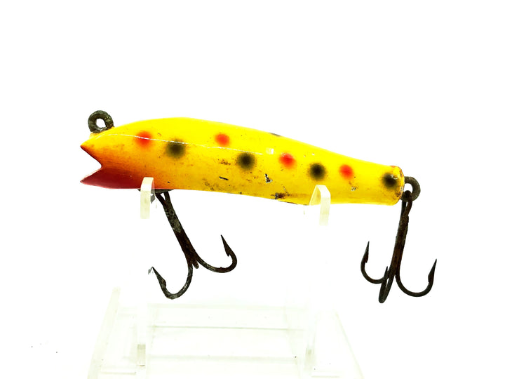 Creek Chub 8000 CB Concave Midget Darter, #14 Yellow Spotted Color