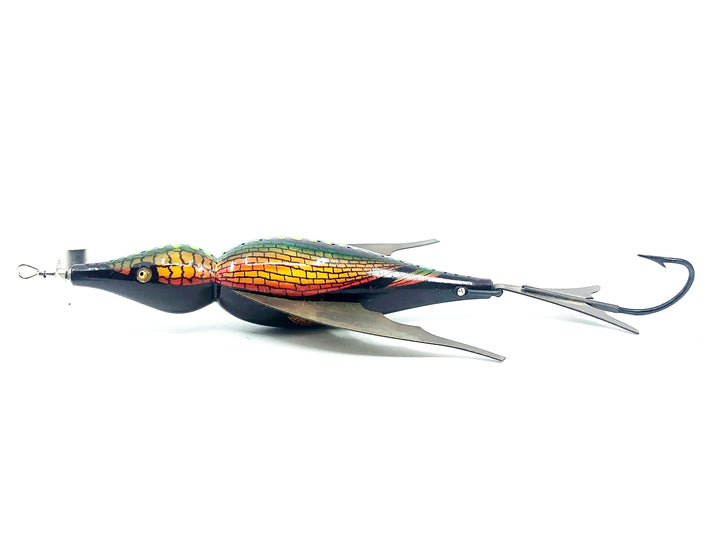 Macatawa Bait Co. Musky Bird/Duck, Green/Orange/Yellow Scale w/Box