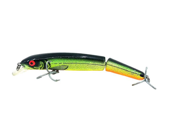 Bomber Heavy Duty Jointed Long A 16J XM7, Fire River Minnow/Orange Belly Color