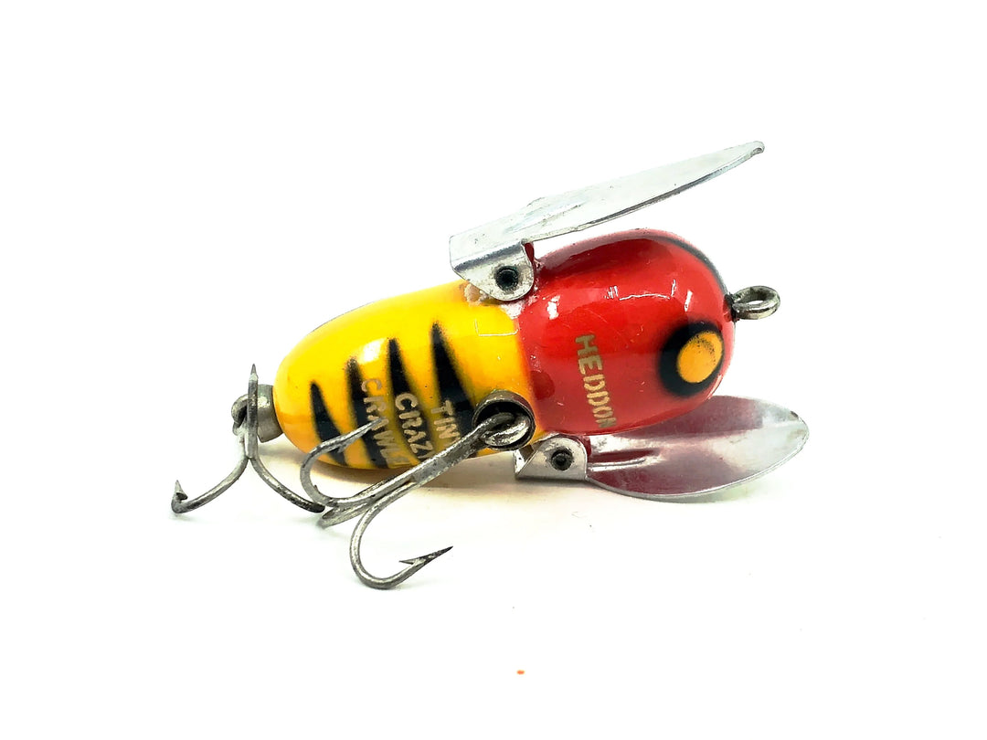 Heddon Tiny Crazy Crawler, YRH Yellow Hornet Color