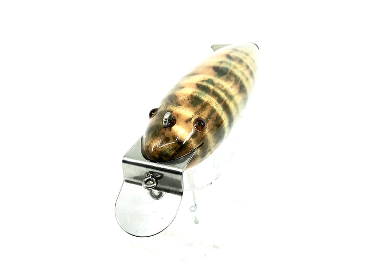 Musky Dan (XXX Lures) Wiggler, Striped Maple Burl w/COA