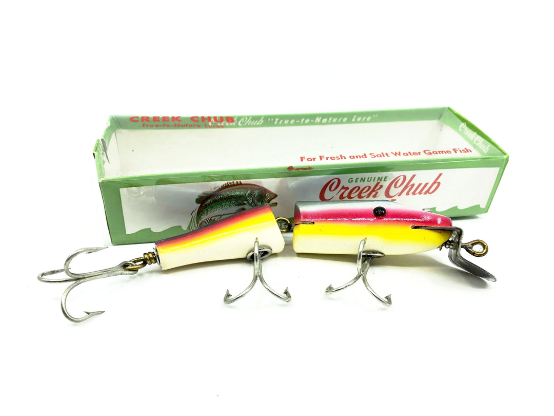 Creek Chub Jointed Snook Pikie 5500, Rainbow Color 5508W with Box