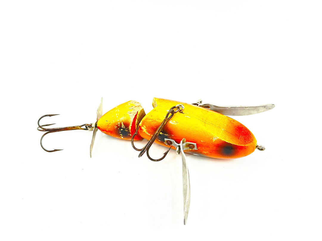 Hi-Fin Hawg Buster Jointed Creeper, Orange/Black Dots Color