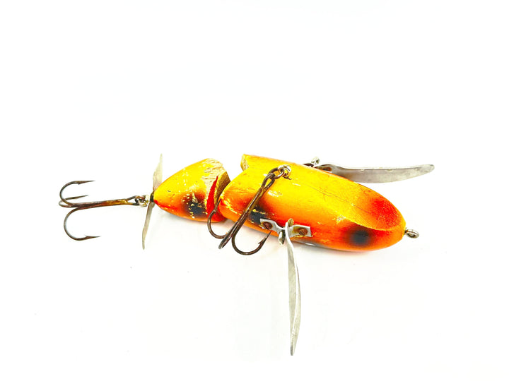 Hi-Fin Hawg Buster Jointed Creeper, Orange/Black Dots Color