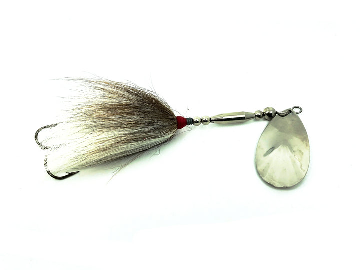 Buchertail 700 Series Spinner, Nickle Blade/Natural Tail Color