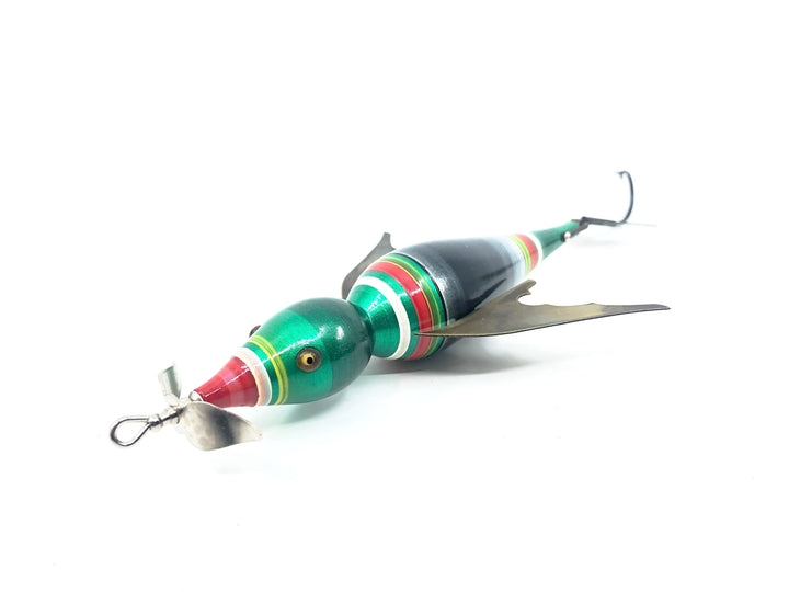 Macatawa Bait Co. Musky Bird, Green/Red/Yellow/Black Color w/Box