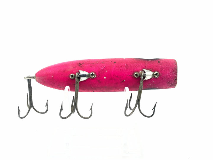 South Bend Bass-Oreno, Neon Red, Black "Shadow-O-Wave" "Firelacquer"-Pressed Eyes