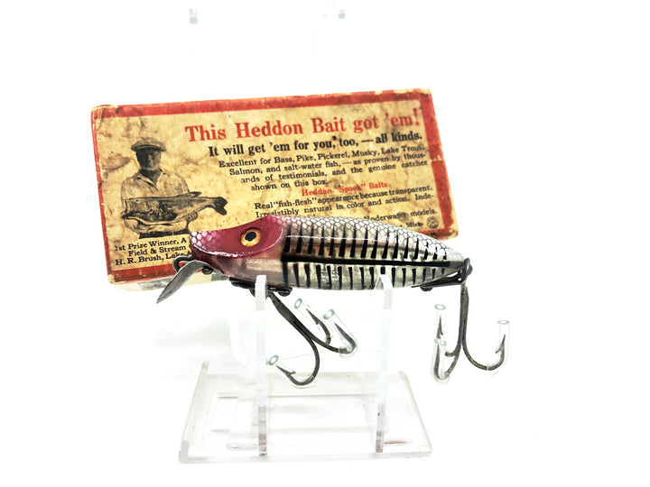Heddon River Runt Spook Floater 9402-XS, Silver Shore Color with Brush Box 1st Gen