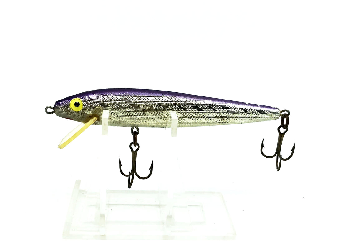 Rebel Floating Minnow F10, #05 Silver/Purple Back Color