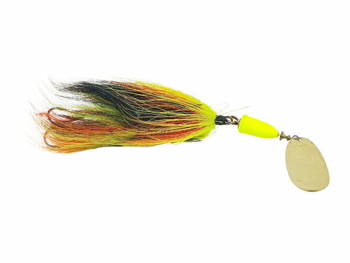 Blue Fox Tandem Super Vibrax #6 Spinner, Firetiger/Firetiger Bucktail Color