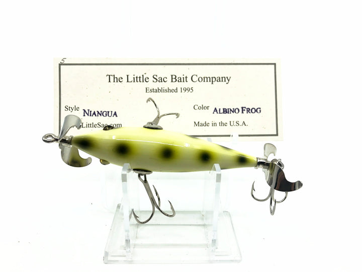 Little Sac Bait Company Niangua Minnow Albino Frog 2008 Color Signed Box 65/145